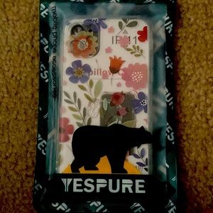 NIP clear floral iphone 11 case